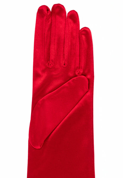 Shiny Satin lang glänzendes Satin - red