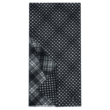 Rhombs & Check 50x190 - black