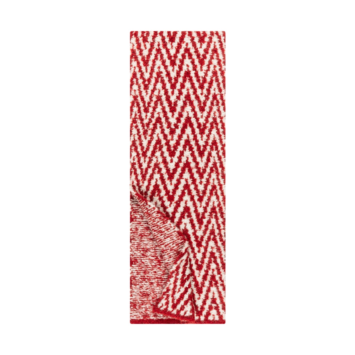 Arctic Bouclé Schal 25x180 - classic red
