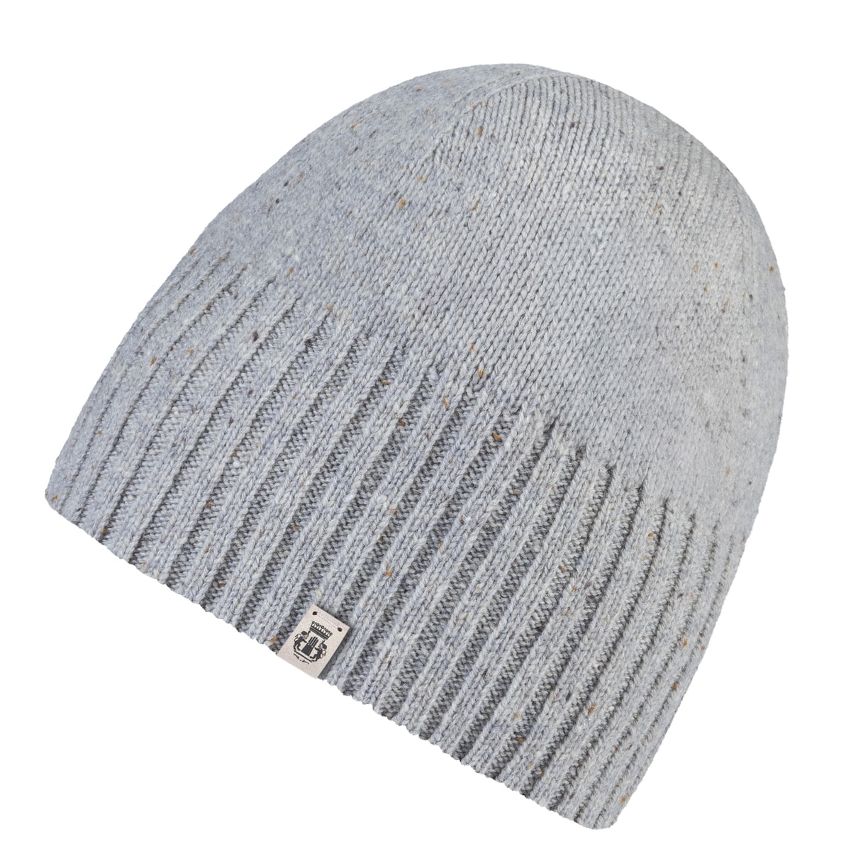 Merino Tweed Mütze - light grey