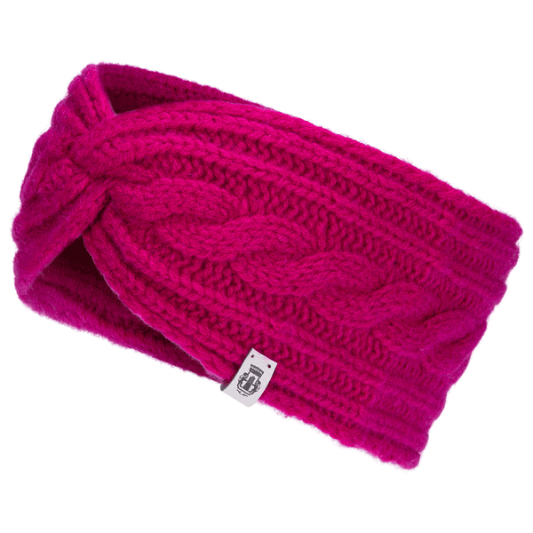 Cabled Charm Strirnband - berry