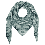 Winter Alhambra Paisley 140x140  - multi green