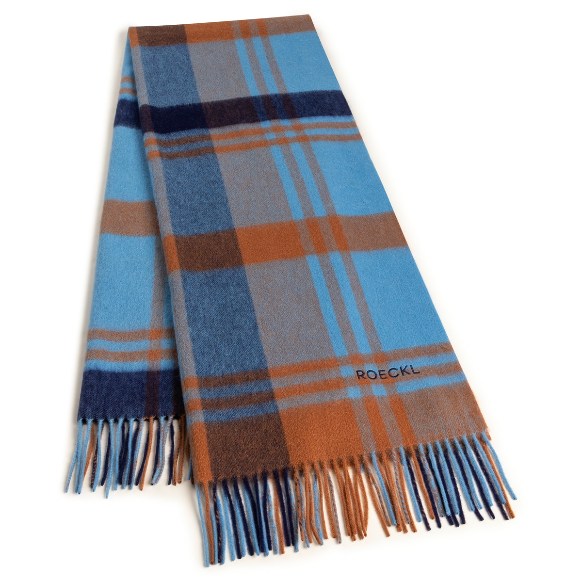 Wool Check 60x170 - multi indigo