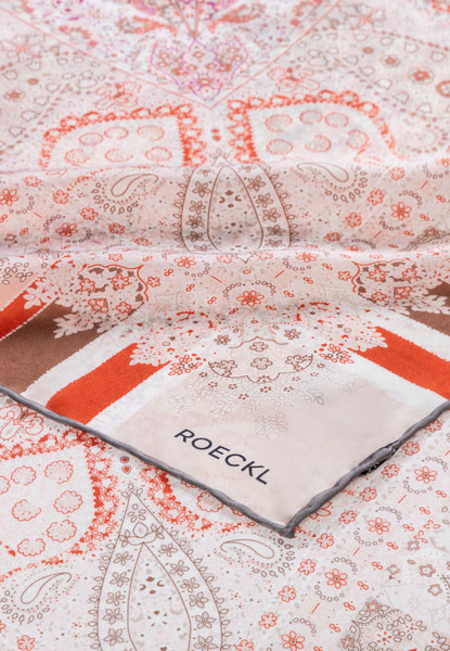 Butterfly Paisley 140x140  - rose/beige