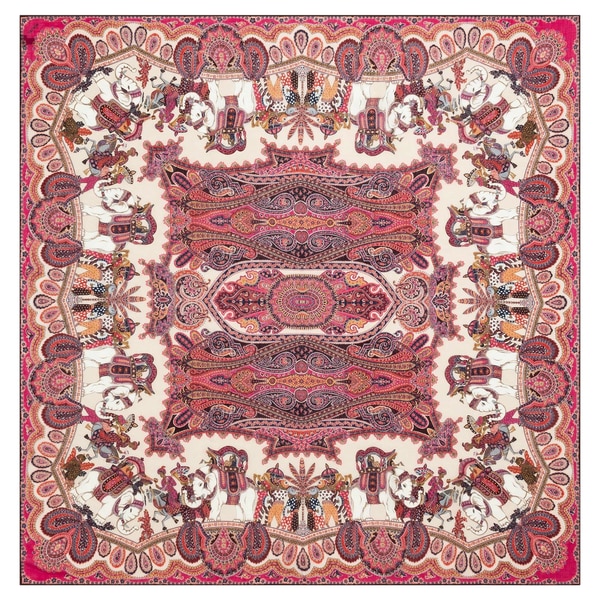 Elephant Parade Cashmere 140x140 - multi magenta
