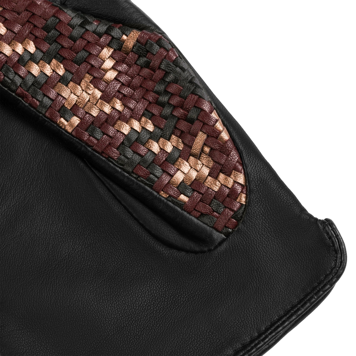 Heringbone Jacquard Weaving - multi wine