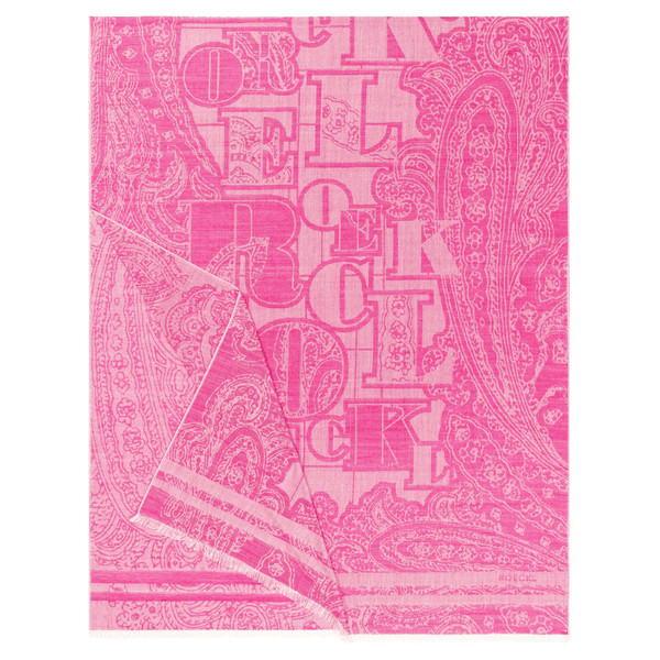 Logo Paisley 70x180 - hot pink - 70x180