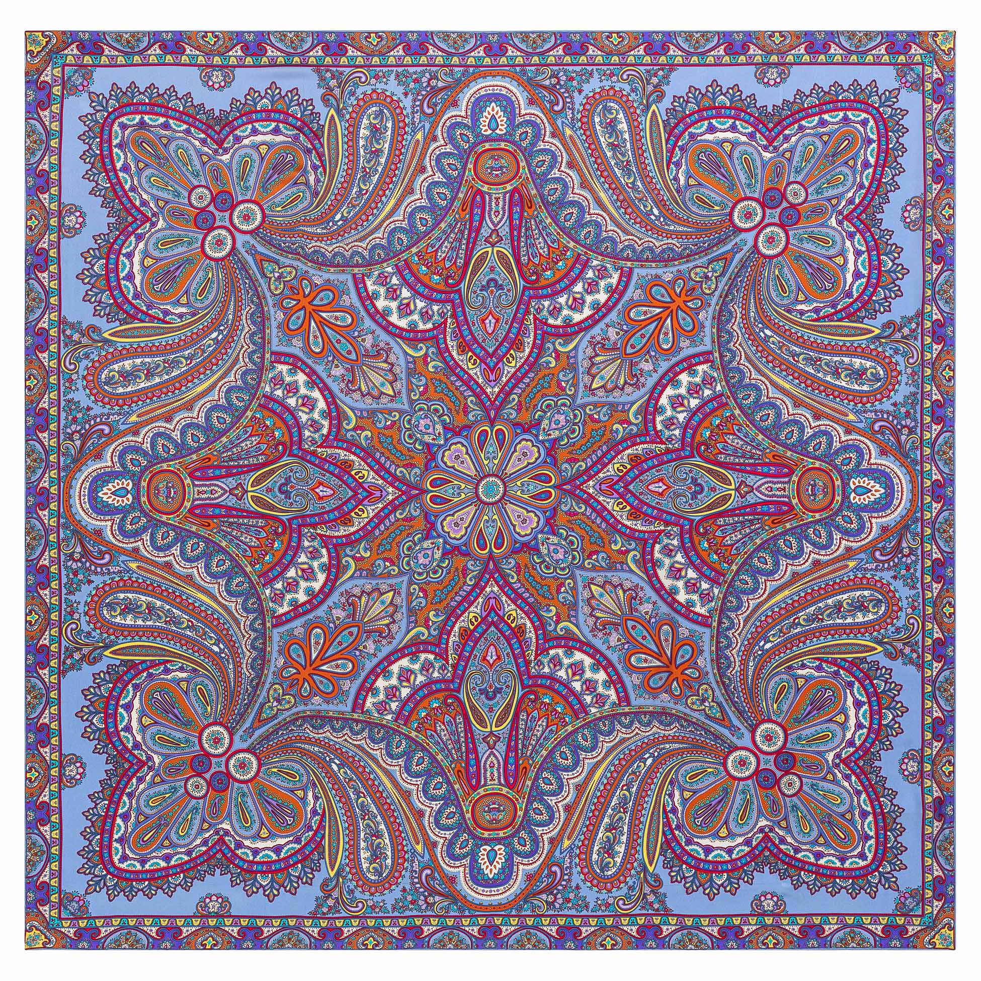 Aesthetic Paisley 140x140  - multi blue