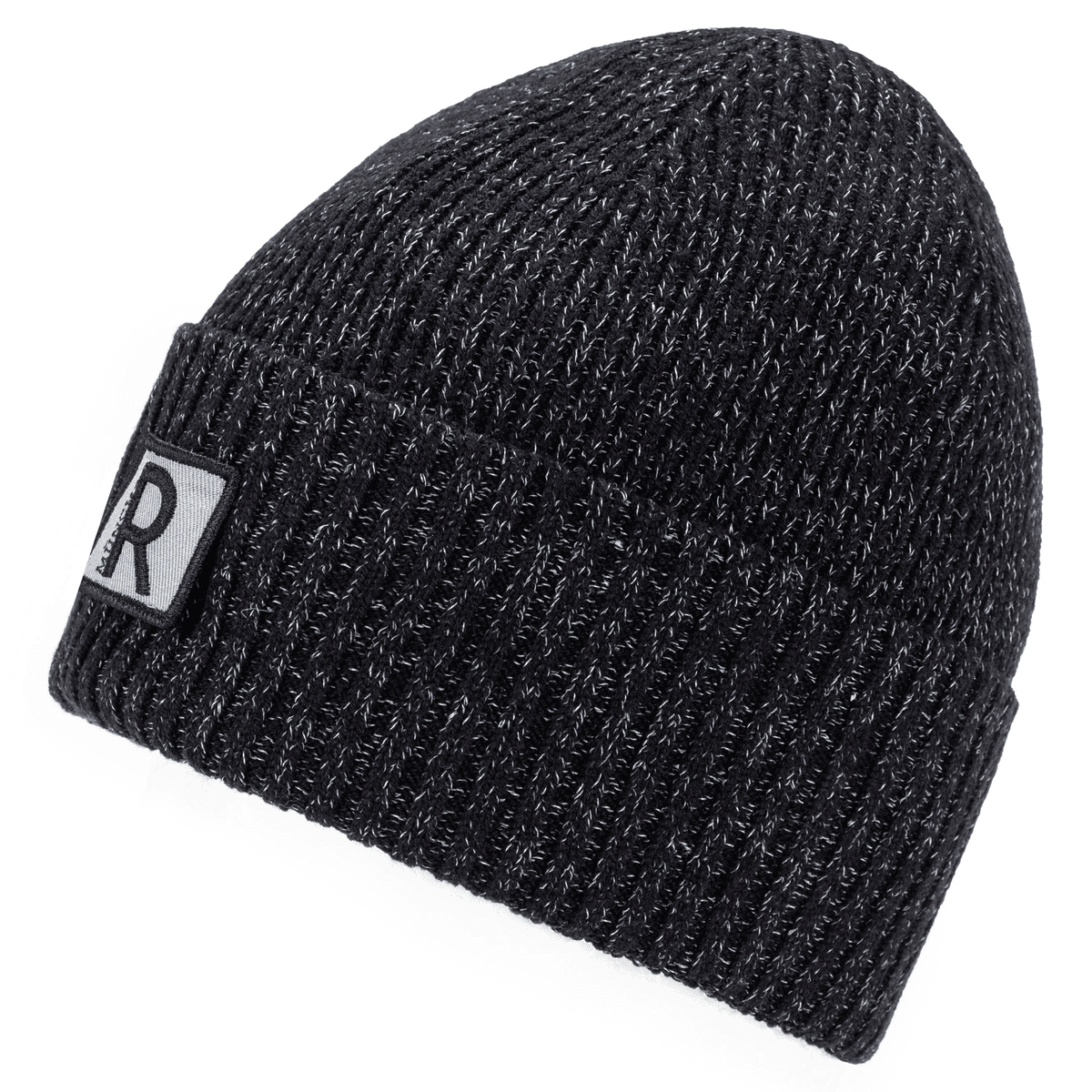 Reflective Rib Mütze Herren - black