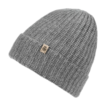 Pure Cashmere Umschlagmuetze - flanell
