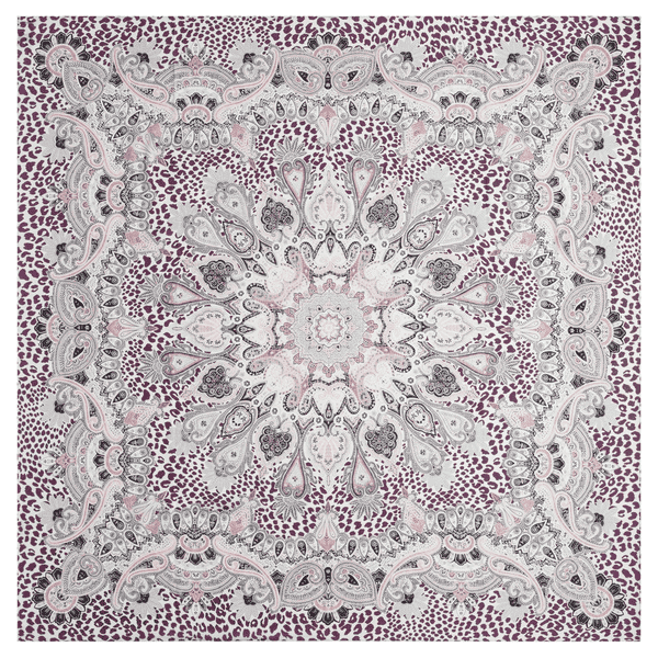 Animal Paisley 140x140 - multi wine