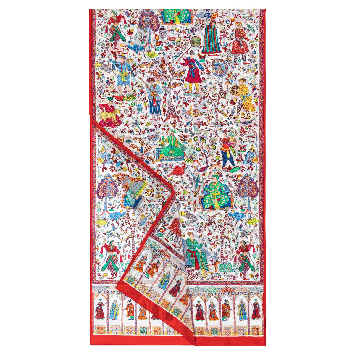 Aegyptische Leute 45x170 - multi coral