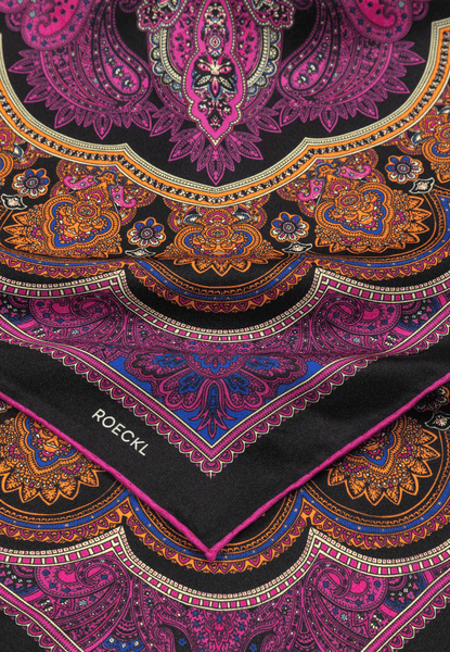 Fine Paisley 53x53  - multi pink