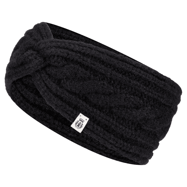 Cabled Charm Strirnband  - black