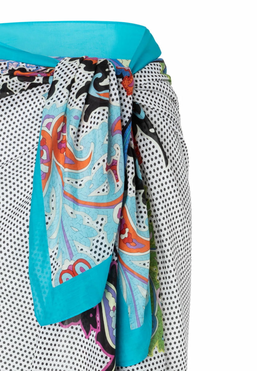 Paisley Illusion 100x160  - white multi