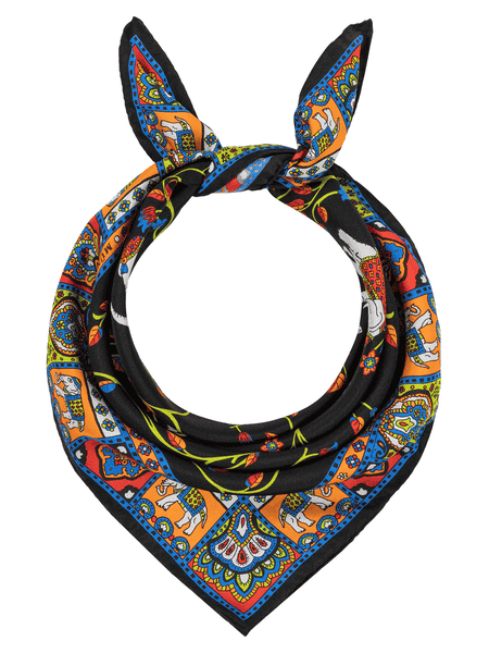 Elephant Garden 53x53 - multi black