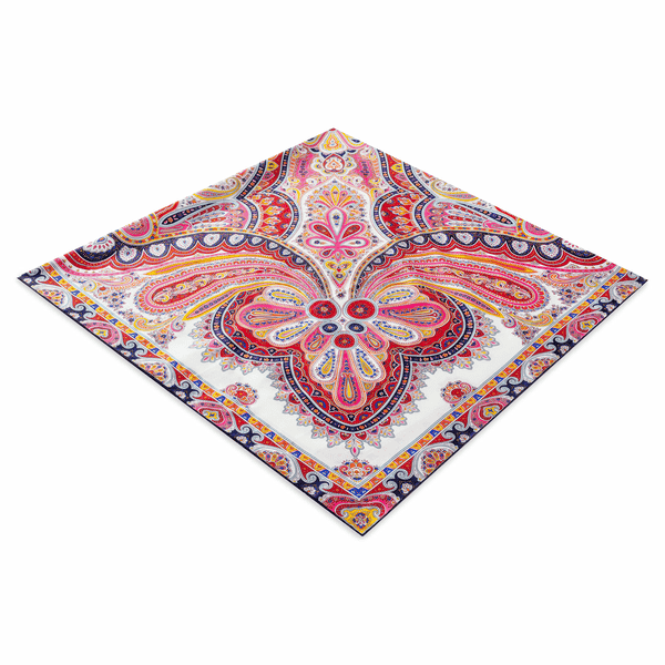 Aesthetic Paisley 140x140 - multi pink