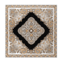 Square Garden Paisley 90x90 - white/black