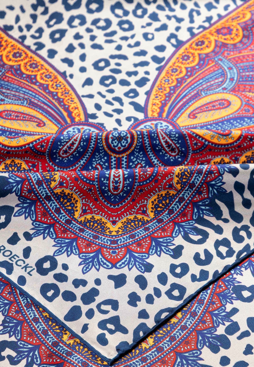 Wild Frame 90x90  - multi blue