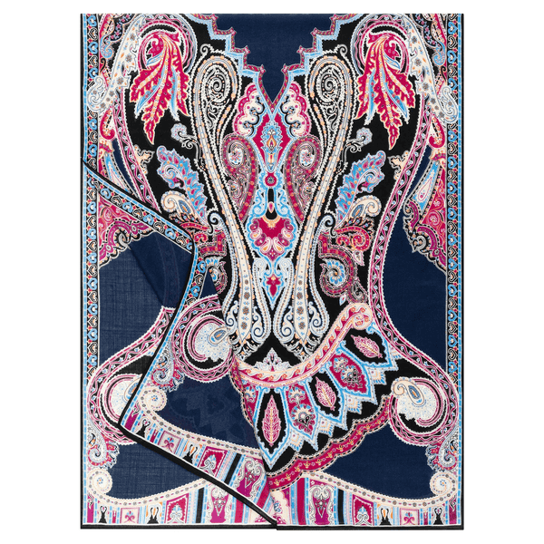 Porta Paisley 70x180 - multi navy
