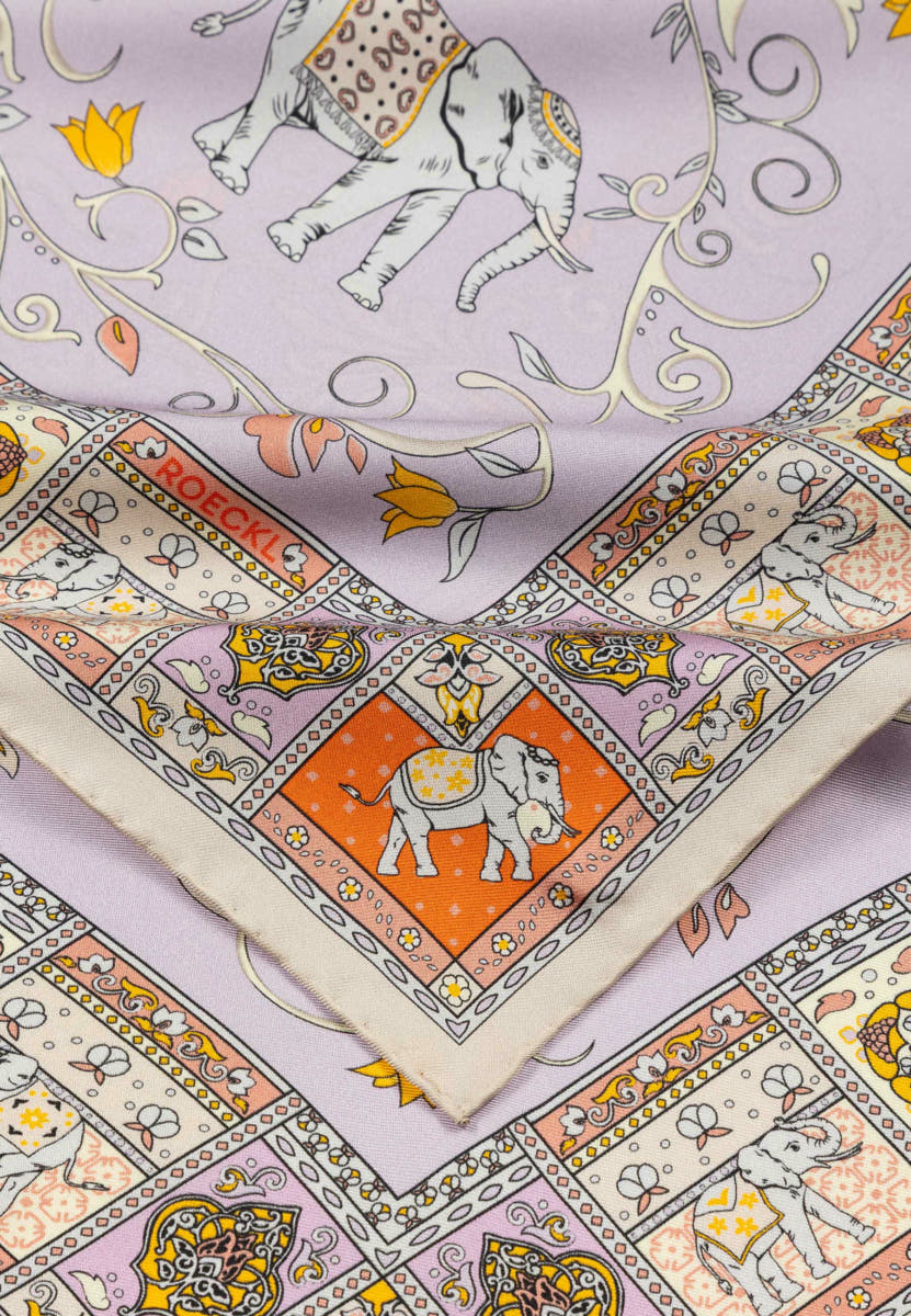 Lucky Elephant 53x53  - multi natural