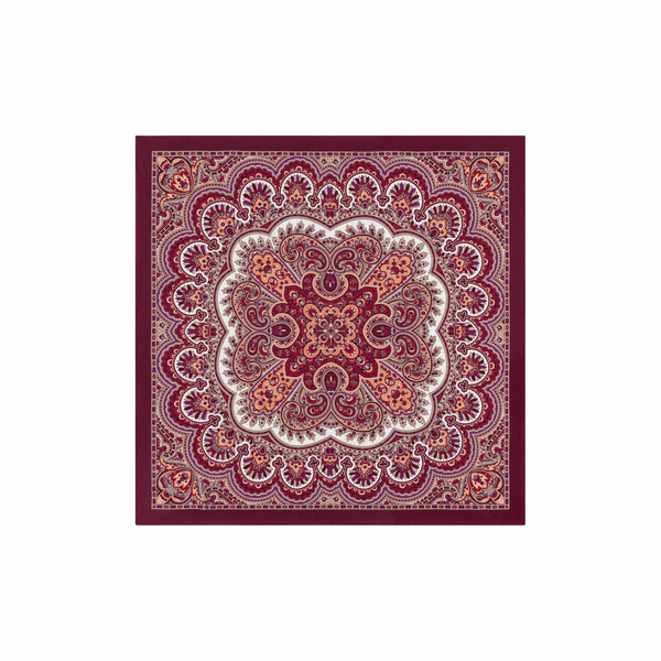 Young Paisley 53 x 53 - multi wine