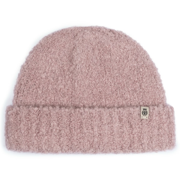 Classic Bouclé Umschlagmütze - blush