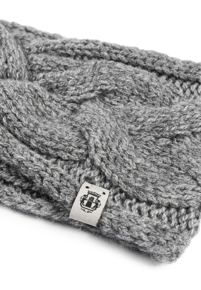 Braided Cashmere Stirnband  - flanell
