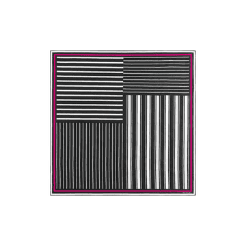 Coloured Stripes 53x53  - black