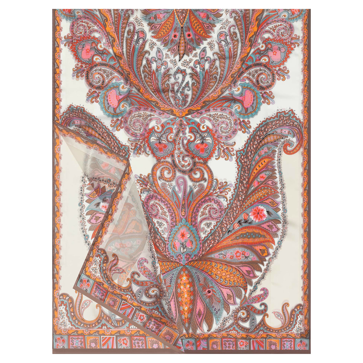 Flower Ornament 70x180 - multi cashmere