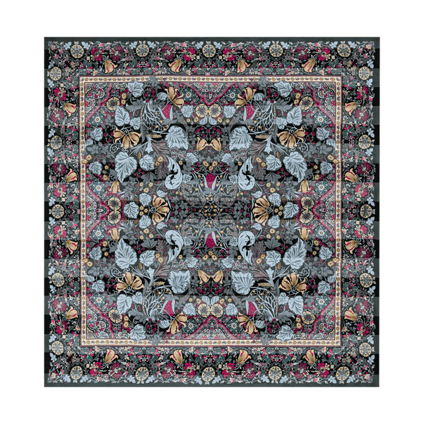 Autumn Leaves 140x140 - multi magenta