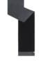 Two Side Knit Schal 35x180  - black/graphit
