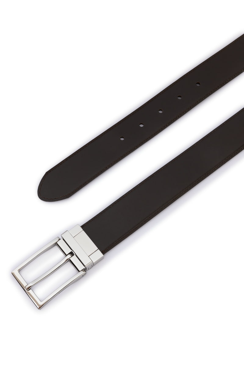 Luca reversible 3,5cm - black/brown
