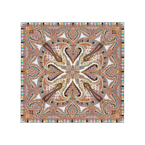 Circular Ornament 90x90 - white multi