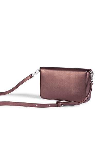Emilia Shoulder bag metallic XS  - wine