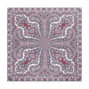 Paisley Star 90x90 - multi dove