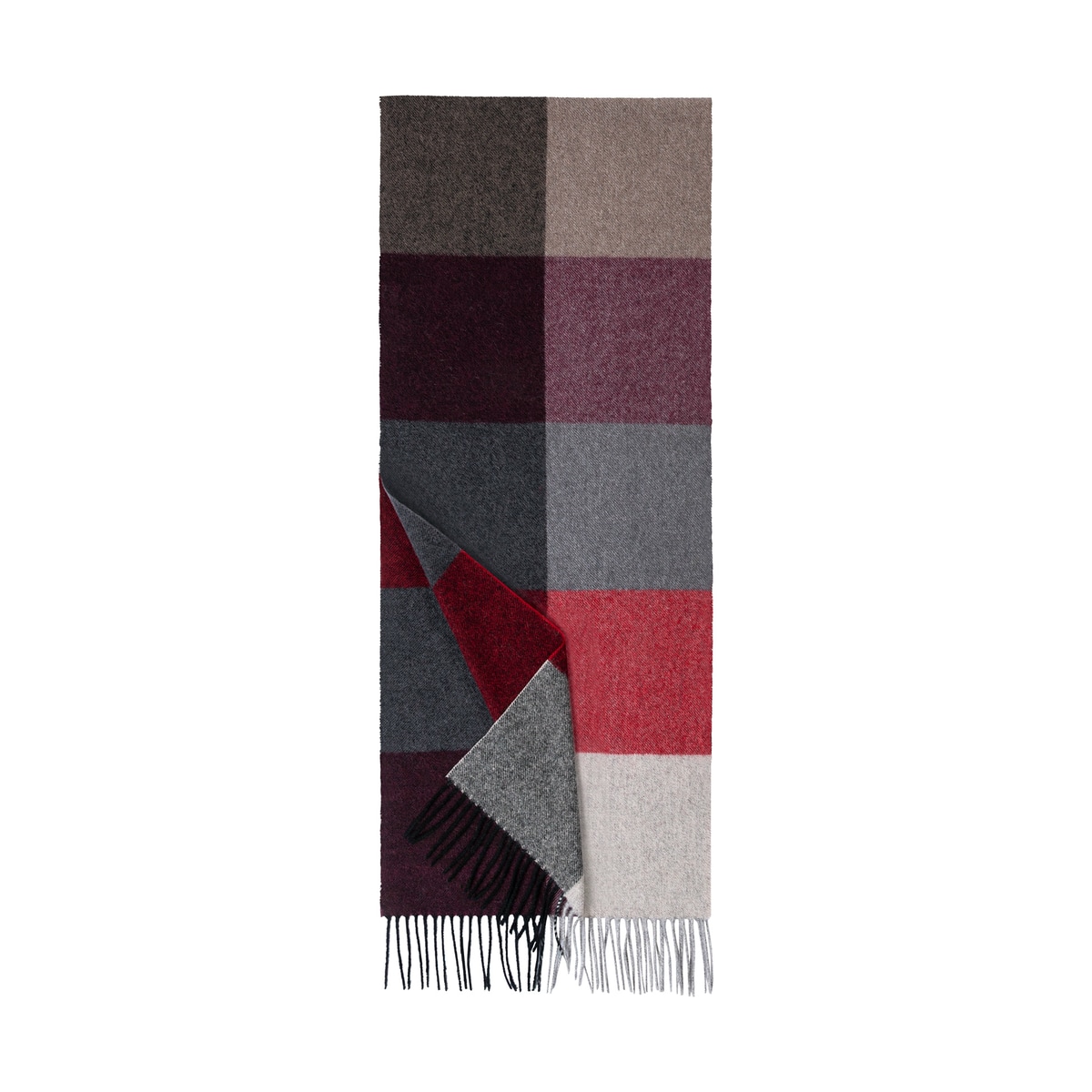 Coloured Squares Women 35x170 - multi bordeaux
