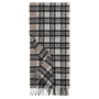 Stripe Tartan 40x180  - black/grey