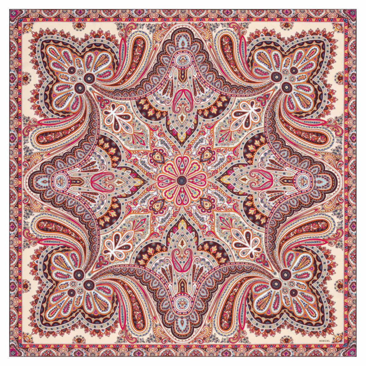 Aesthetic Paisley 140x140 - multi red