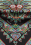 Aesthetic Paisley 140x140  - black/red