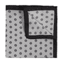 Tie Flower 33x33 - silver/black