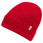 Pure Cashmere Umschlagmuetze - classic red