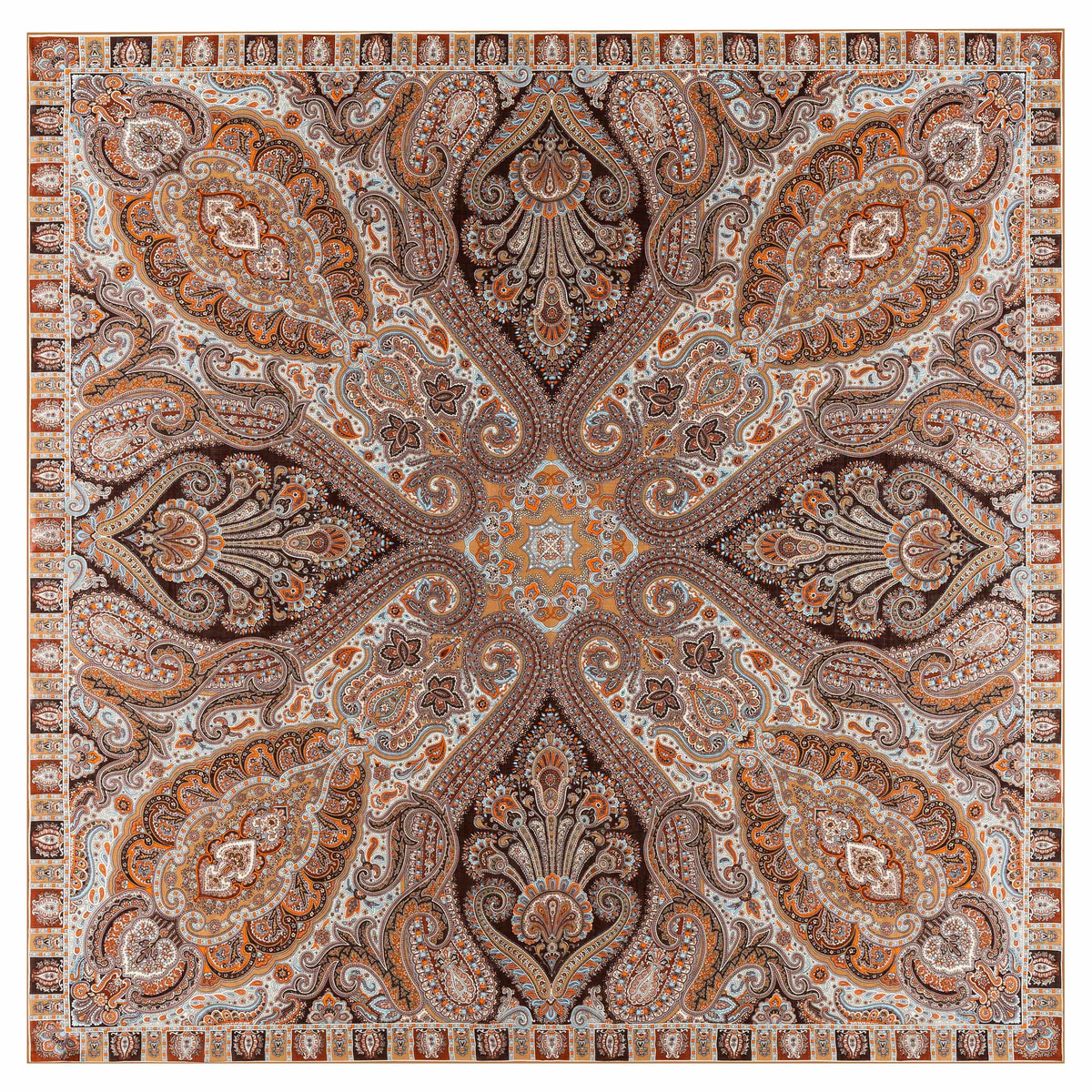 Majestic Paisley 140x140 - multi beige
