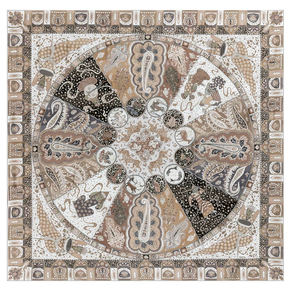 Persisches Horoskop 140x140 - multi creme