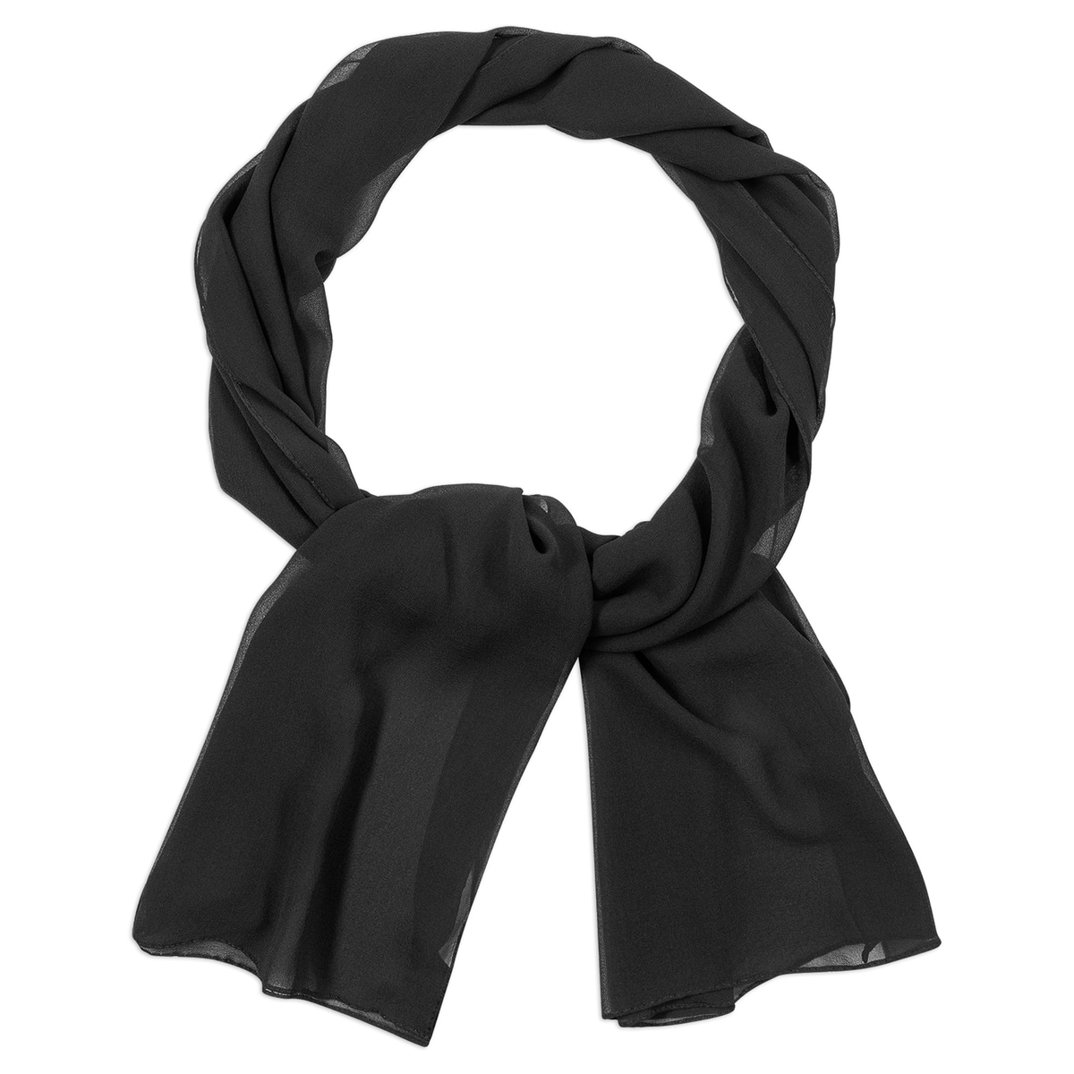 Classic Georgette 65 x 180 - black