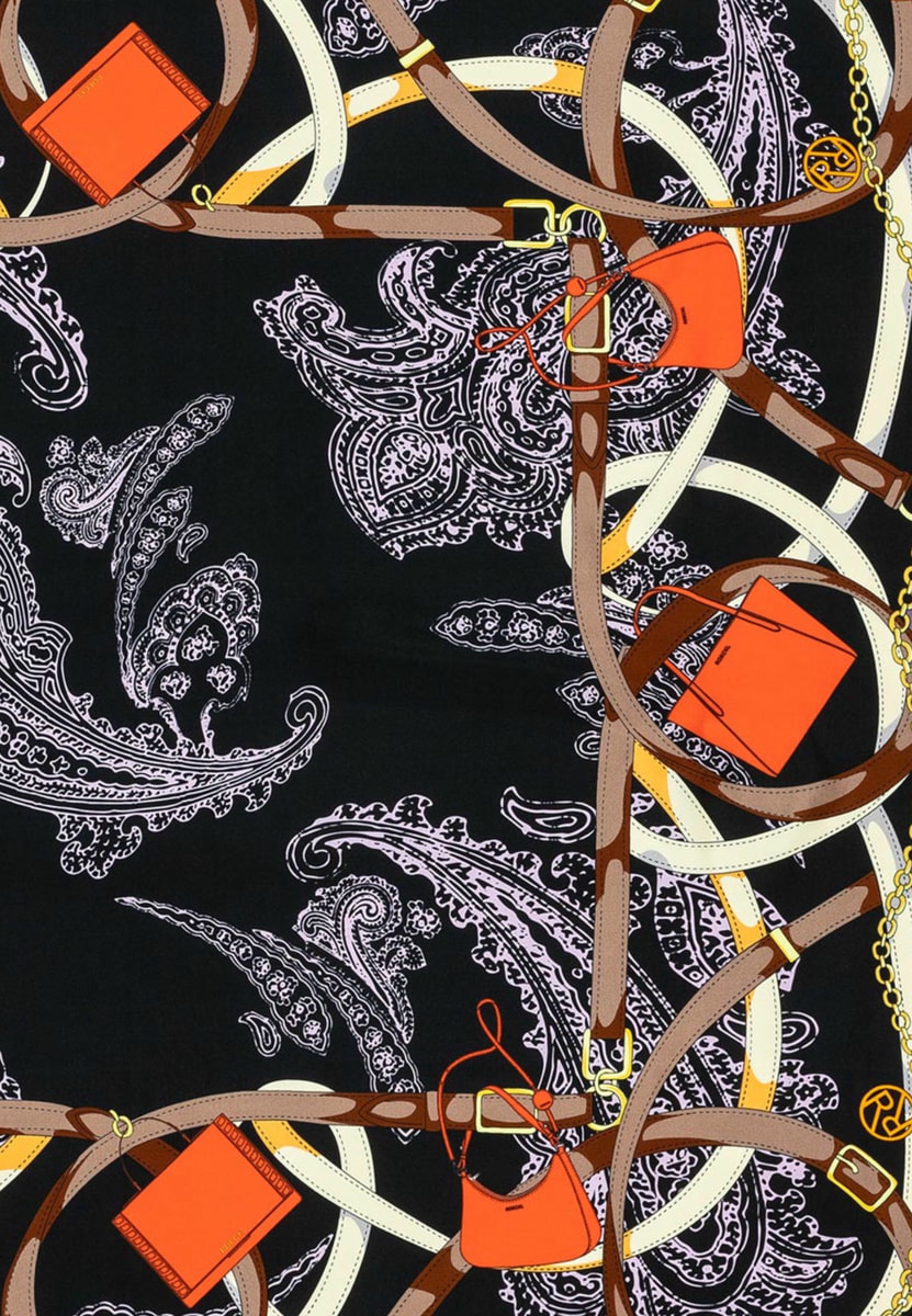 Noble Paisley 90x90 - multi black