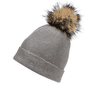 Pompon Hat mit Kunstpelz - flanell