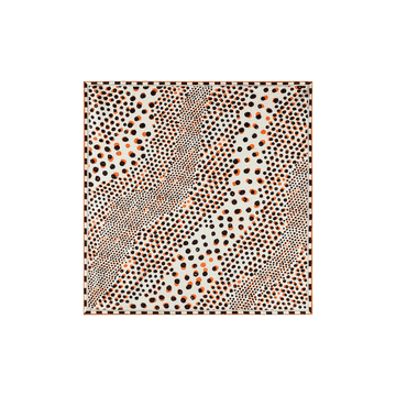 Nature Dots 53x53 - tangerine