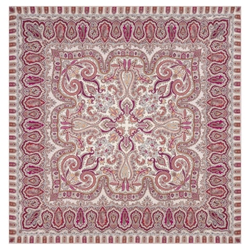 Ornamental Elegance 140x140 - red/cashmere