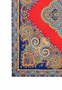 Square Garden Paisley 90x90 - multi red